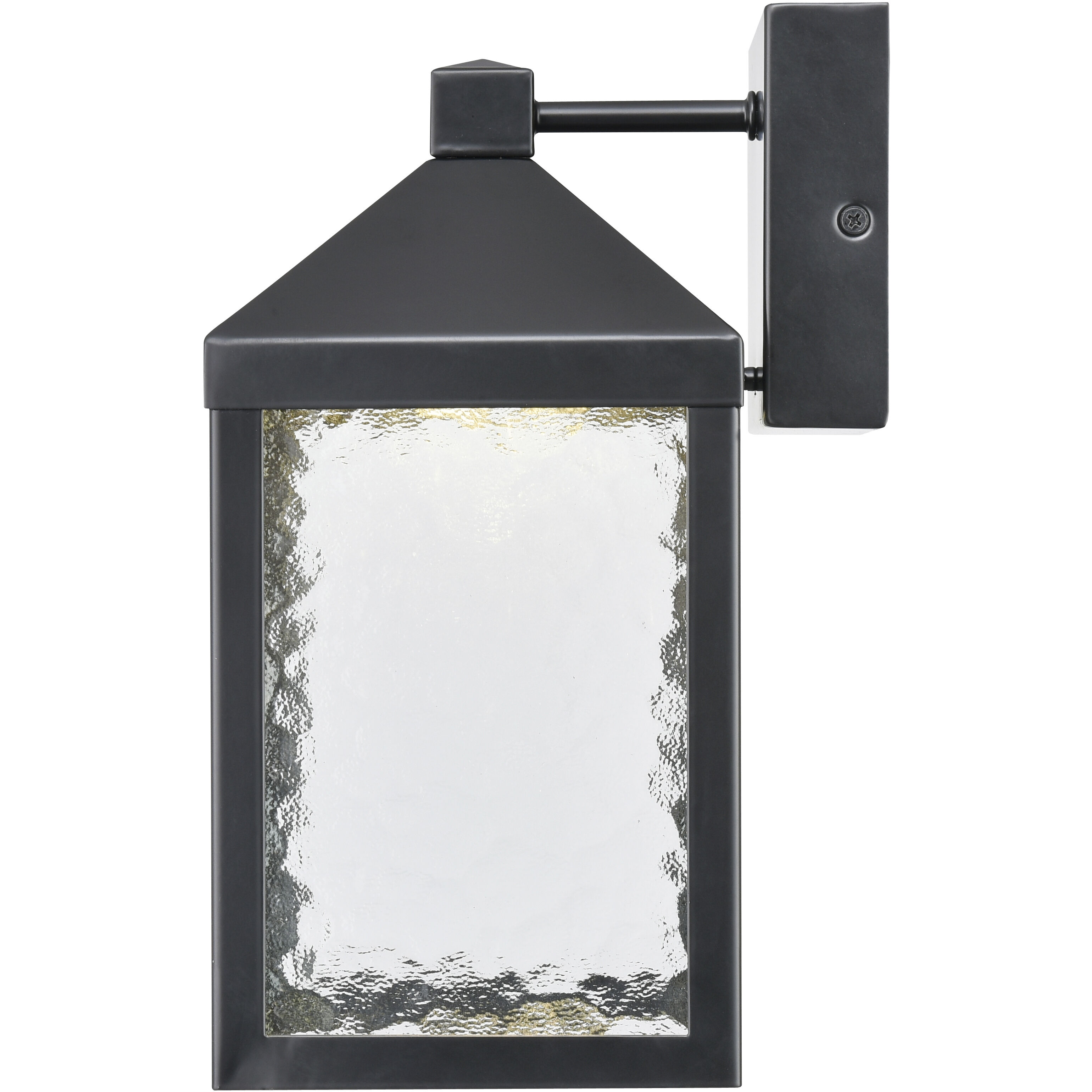 Aaron LED 12 inch Powder Coated Black Outdoor Wall Sconce